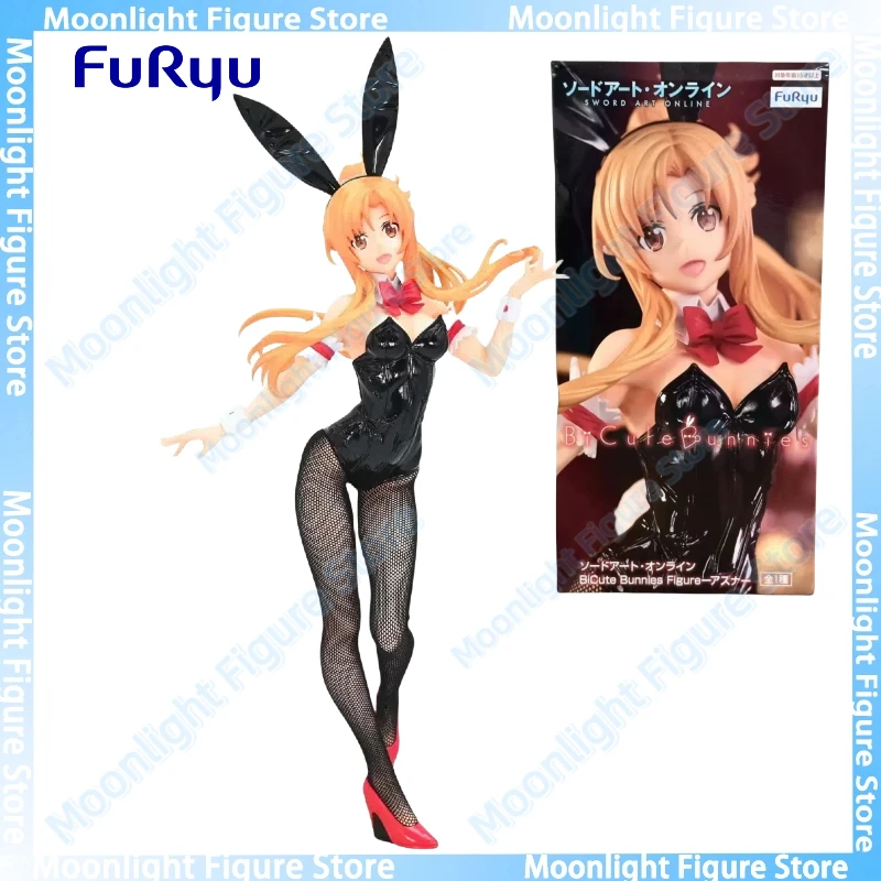 In Stock Original FuRyu BiCute Bunnies Sword Art Online Asuna Bunny Girl Desktop Cute Anime Action Figure Toy Model Collection