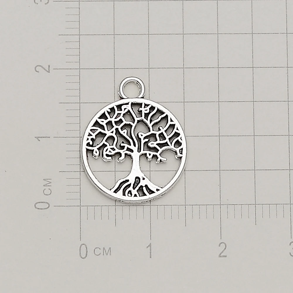 30pcs 27 Style Tree Of Life Leaf Coconut Charms Pendant For DIY Bracelet Necklace Keychain Jewelry Making Findings Accessories