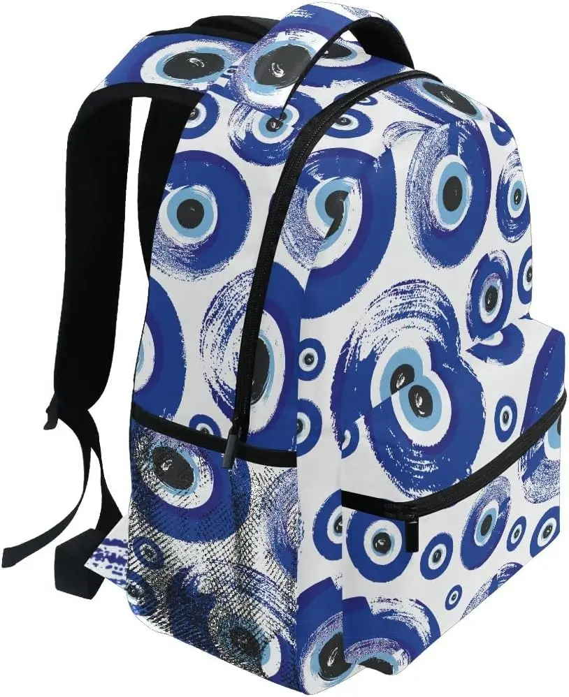 Evil Turkish Eyes Backpack Laptop Bag Daypack Travel Hiking School Backpacks for Men Women Kids Girls Boys