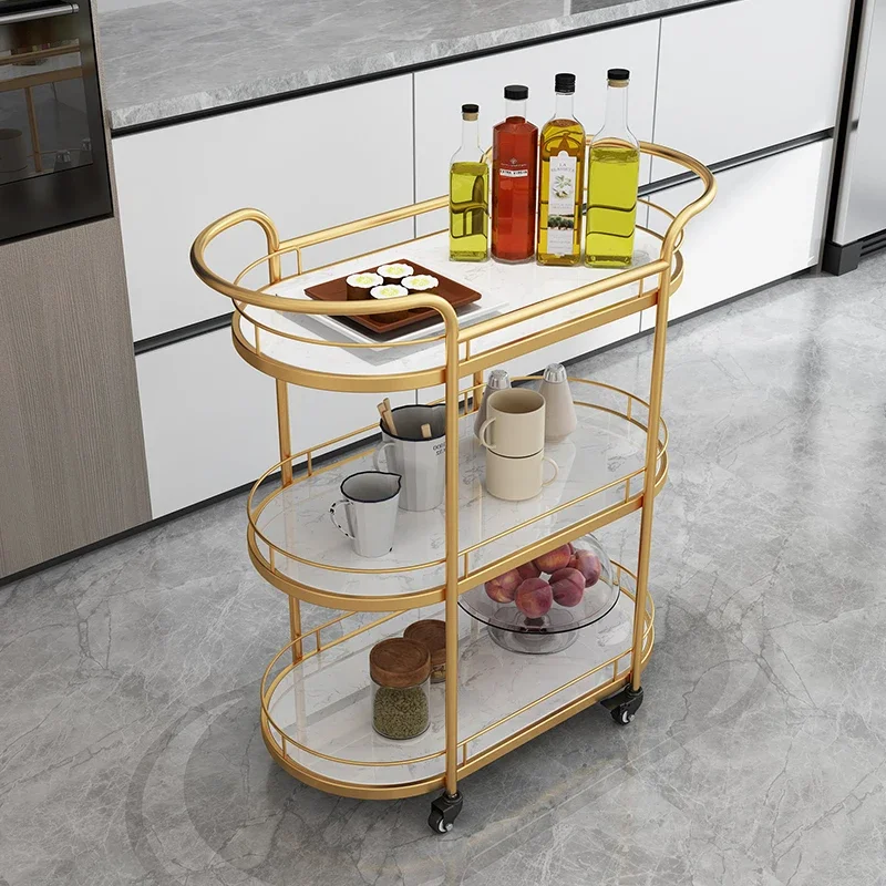 

Rolling Trolley Storage Auxiliary Cart Hairdresser Salon Gold Hairdressing Trolleys Organizer Wheels Aesthetics Carro Ruedas