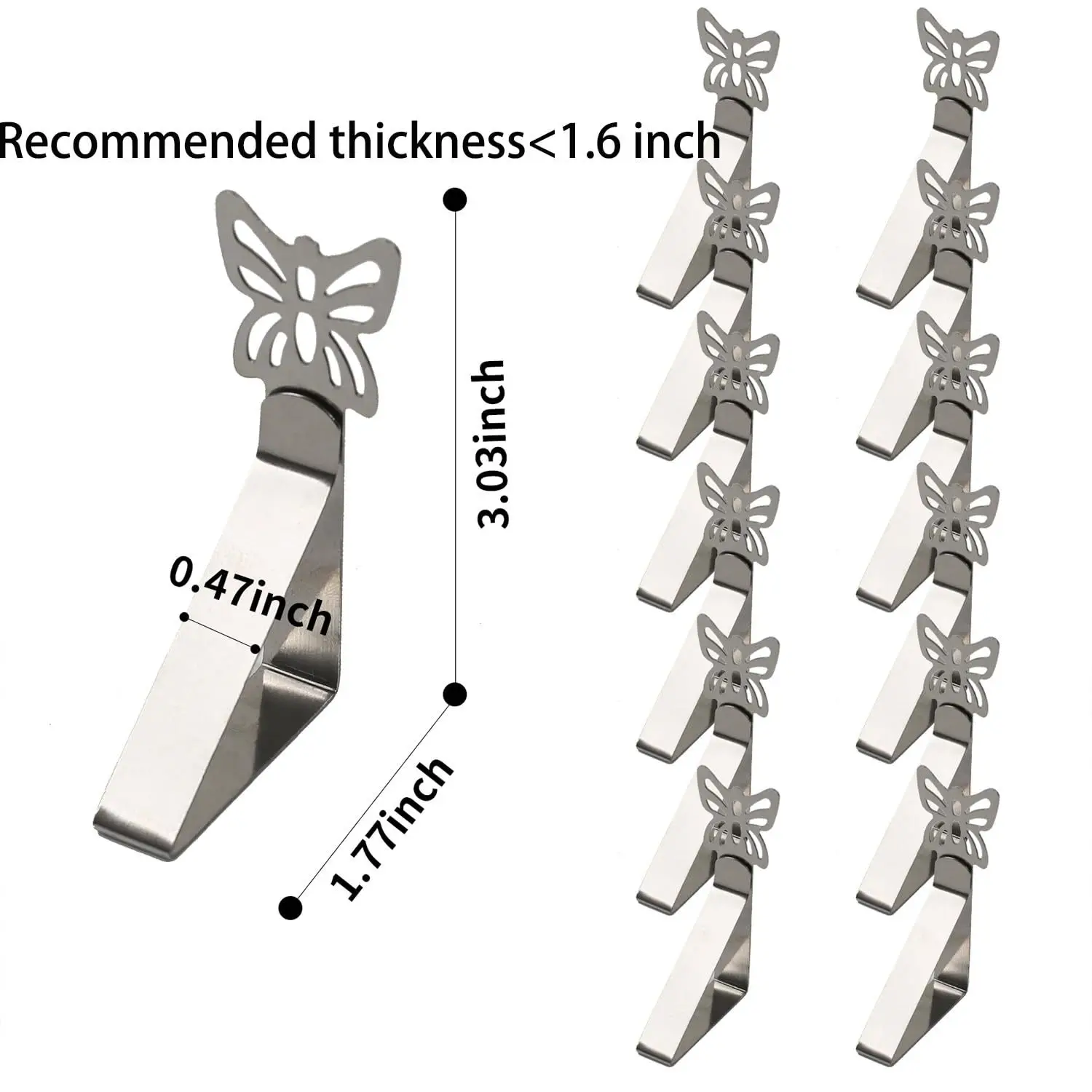 Table Securing Clips Heavy Duty Table Decor Butterfly Clips Decorative Table Fasteners For Restaurants Banquets Buffets