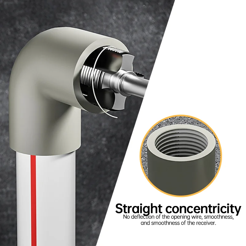 EOOPEE Upgrade 4 Point 6 Point PPR Water Pipe Internal Thread Opener Electric Drill Hexagonal Universal Water Pipe Tapping Tool