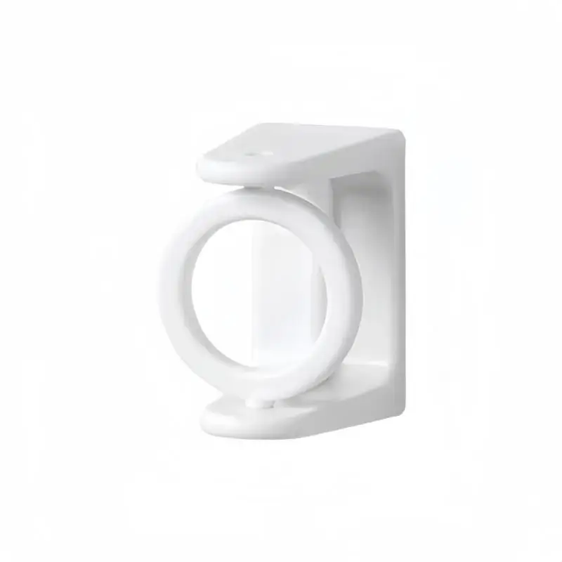2 PCS Self Adhesive Curtain Rod Bracket 360 Degree Rotation Strong Adhesion For Bathroom Kitchen Bedroom Window Thickened
