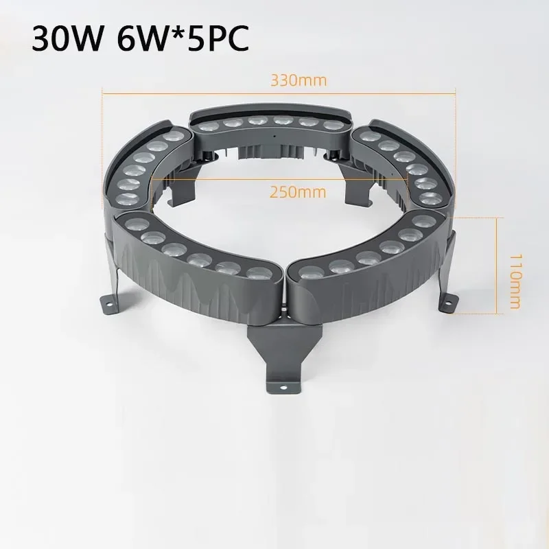 LED IP65 أضواء كاشفة مقاومة للماء أبيض دافئ RGB شجرة أوتوماتيكية تعانق مصباح الحديقة في الهواء الطلق سبايك نوع لإضاءة المناظر الطبيعية