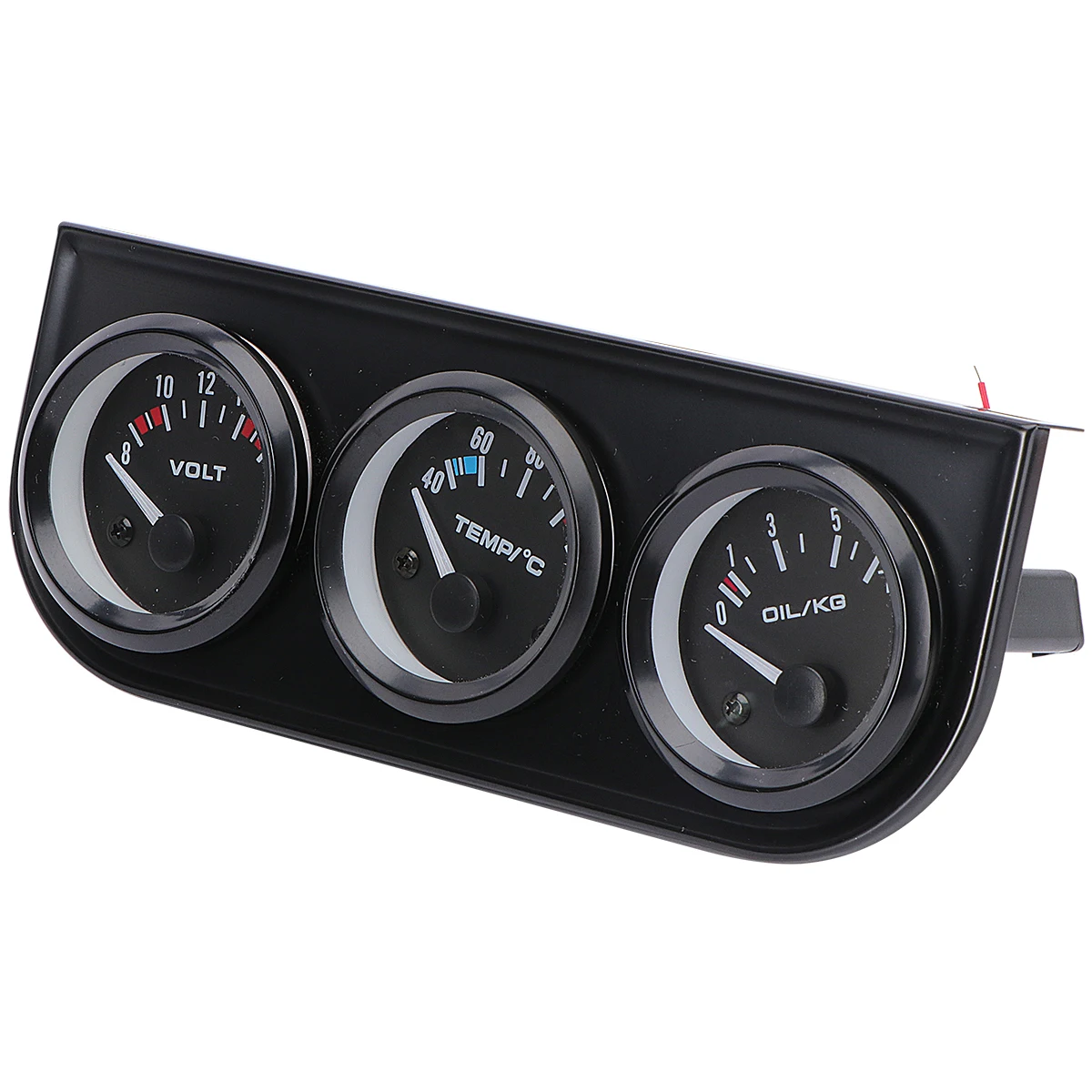 

52mm Triple Kit 3in1 Car Meter Water Temp Gauge Oil Pressure Sensor Universal Fit High Sensitivity Easy Operation Lighting Dial