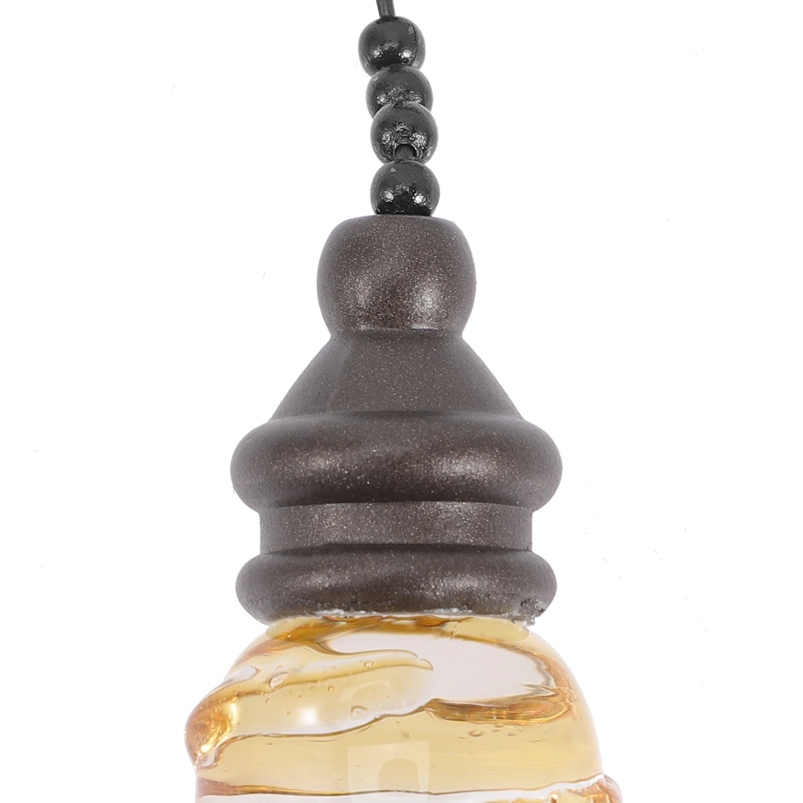 

Yellow Spiral Glass Pull Chain 10cm Long Replacement Ceiling Accessories Bathroom Light Pulls Pendant