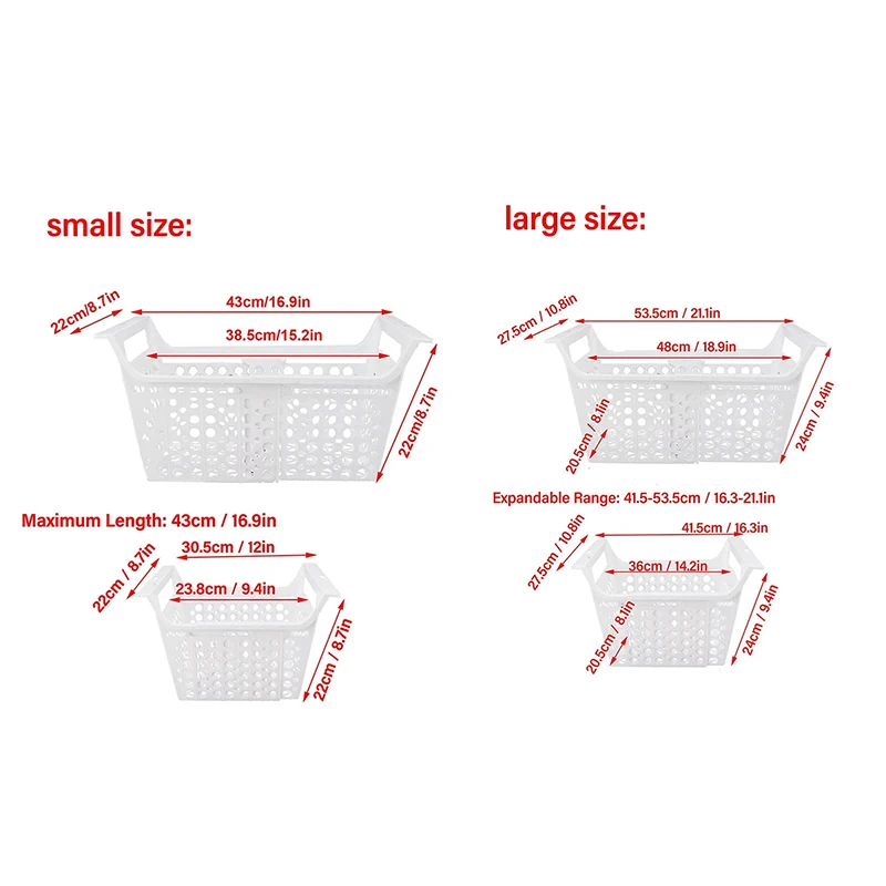 Acessório para freezer de tórax, fácil manutenção, pp, inodoro, rolamento de carga pesada, cesta para armazenamento, organização, cozinha