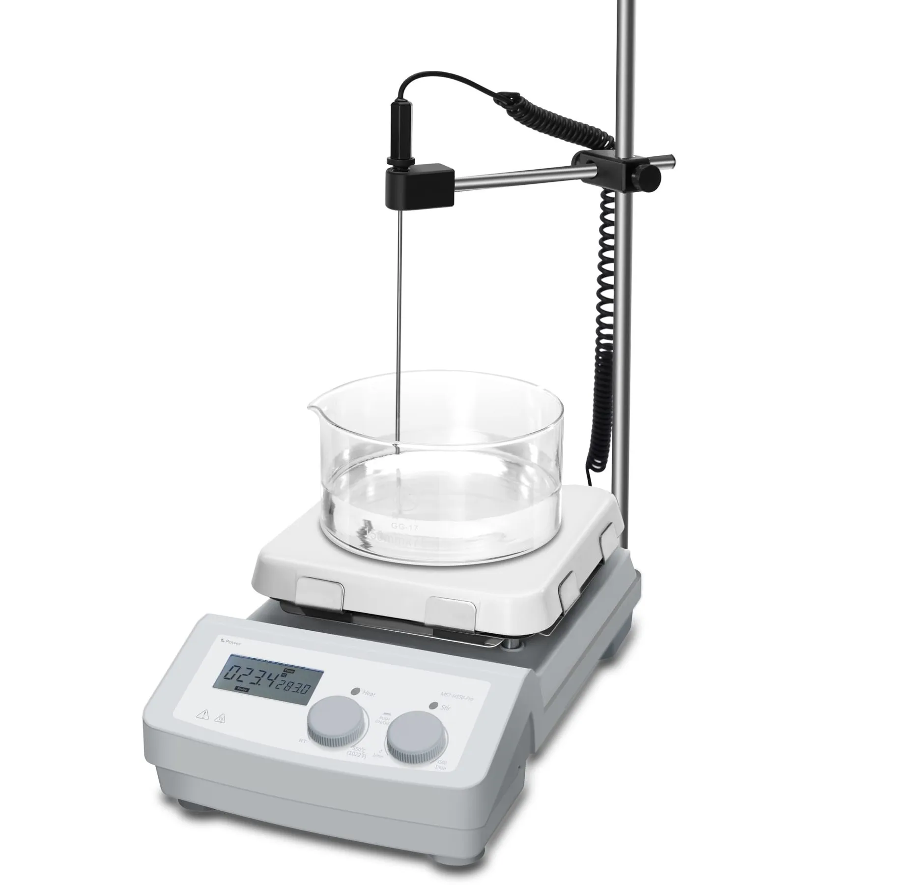 

Hotplate Stirrer with 20L Capacity 1050W 550C Max Temp MS7-H550-Pro LCD Digital Glass-Ceramic Magnetic