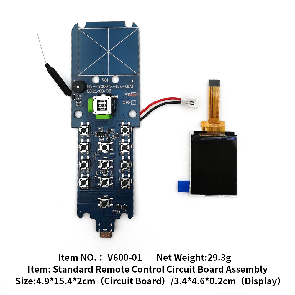 Flytec Official Original Spare Parts V600-01 Controller Circuit Board For V600 Dual Hoppers Fishing Bait Boat