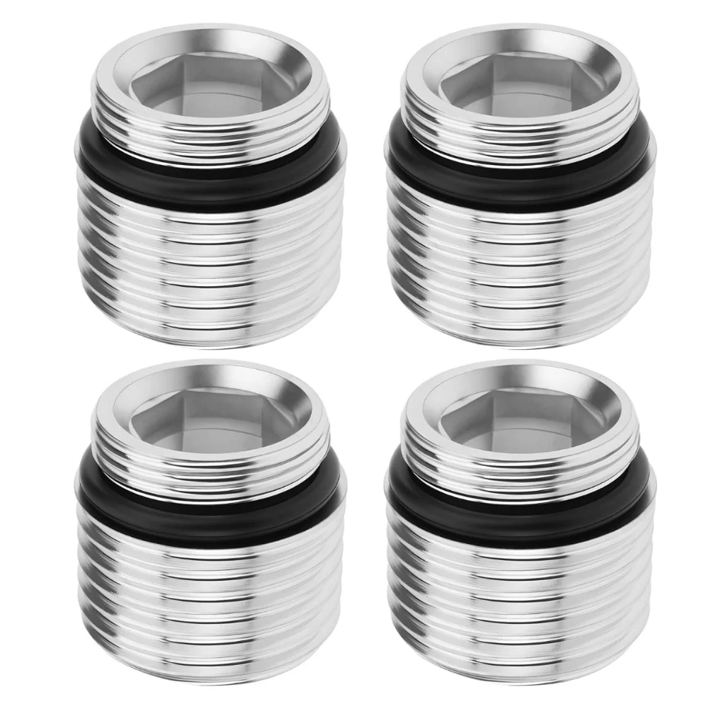 4pcs Tap Adapters 18mm X 1.0mm to 1/2 Thread Connectors Designed for Use with For Most Taps in Plumbing Systems