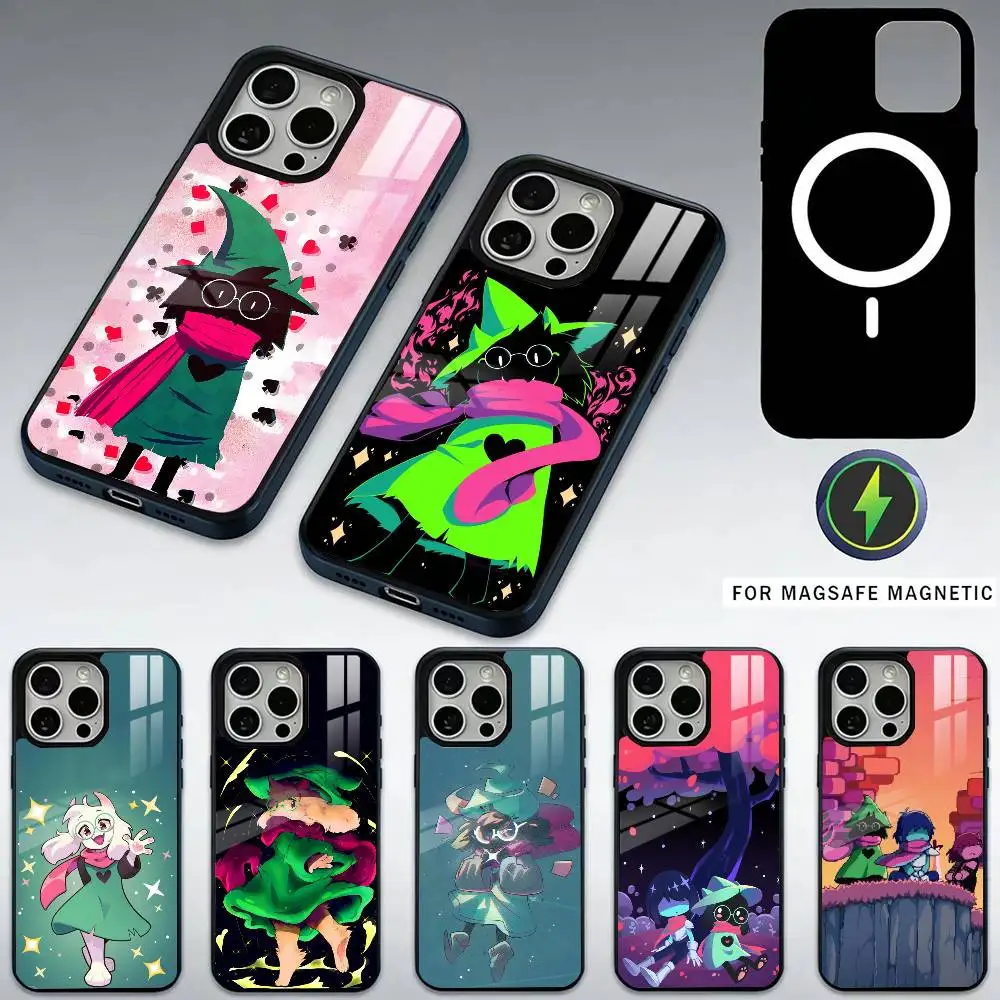 

D-Deltarune Game R-Ralsei Phone Case For iPhone17,16,15,14,13,12,11 Plus,Pro Max Magnetic For Magsafe Wireless Charging