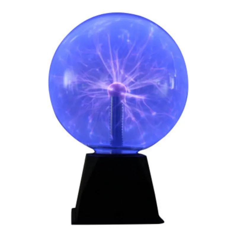 Touch & Voice Control Plasma Ball, 12V RGB Lightning Globe with Sound Activated, Science Toy & Cool Desk Decor Gift