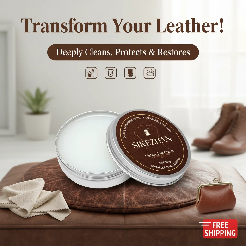 Premium Leather Sofa Conditioner – Natural Leather Care Cream for Sofas, Couches and Chairs, Colorless & Odorless