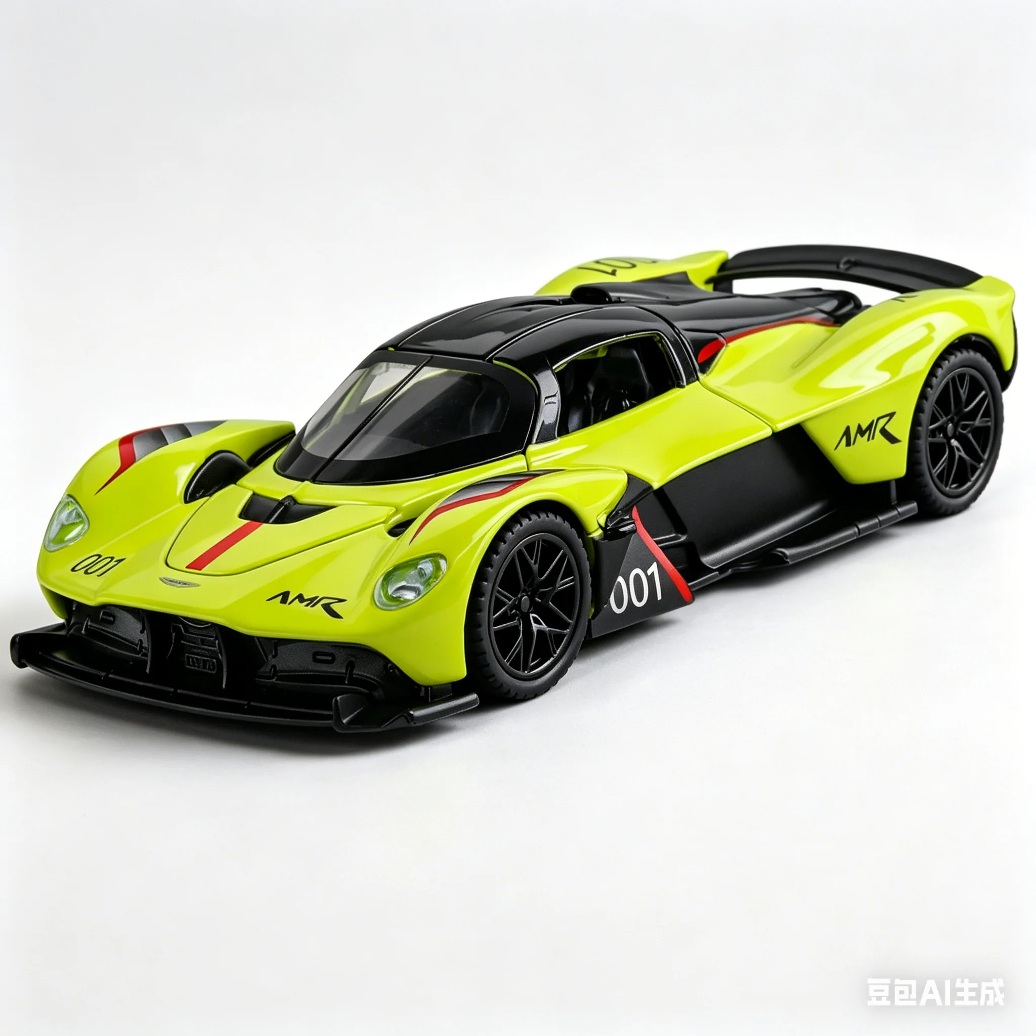 

1:32 Valkyrie sports car model simulation sound and light children's toy car with base collection ornaments birthday gift