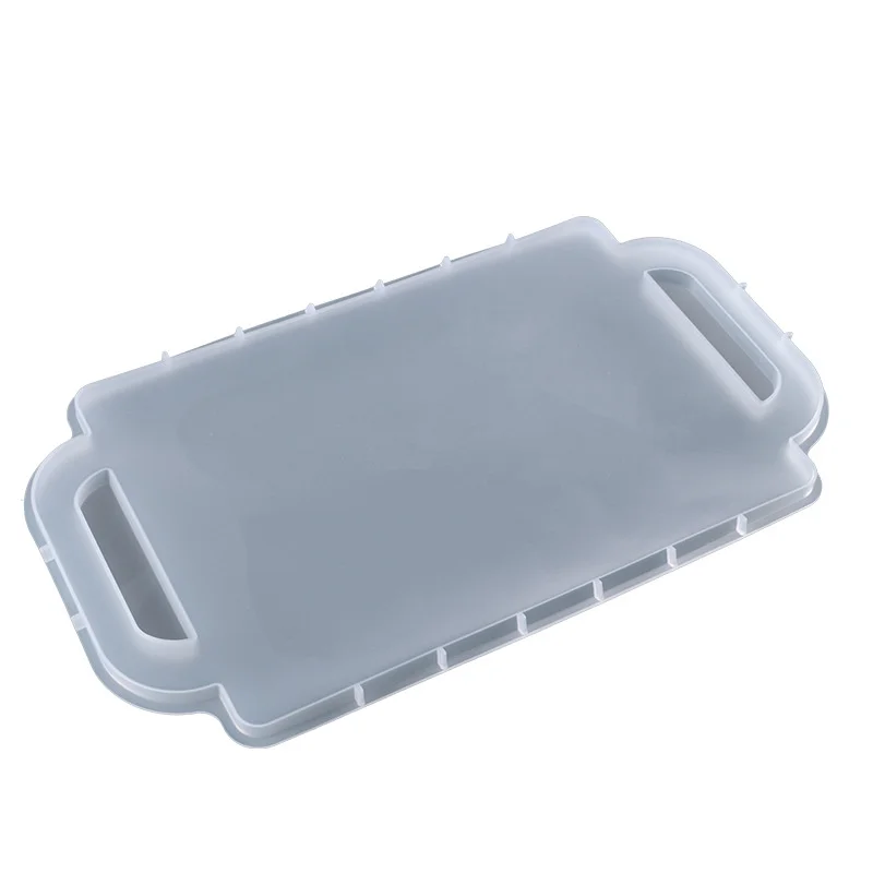 

Large Size Rectangular Silicone Mold Tray Epoxy Resin Making Can Be Used For Fruit Tray Dinner Plate Art Supplies