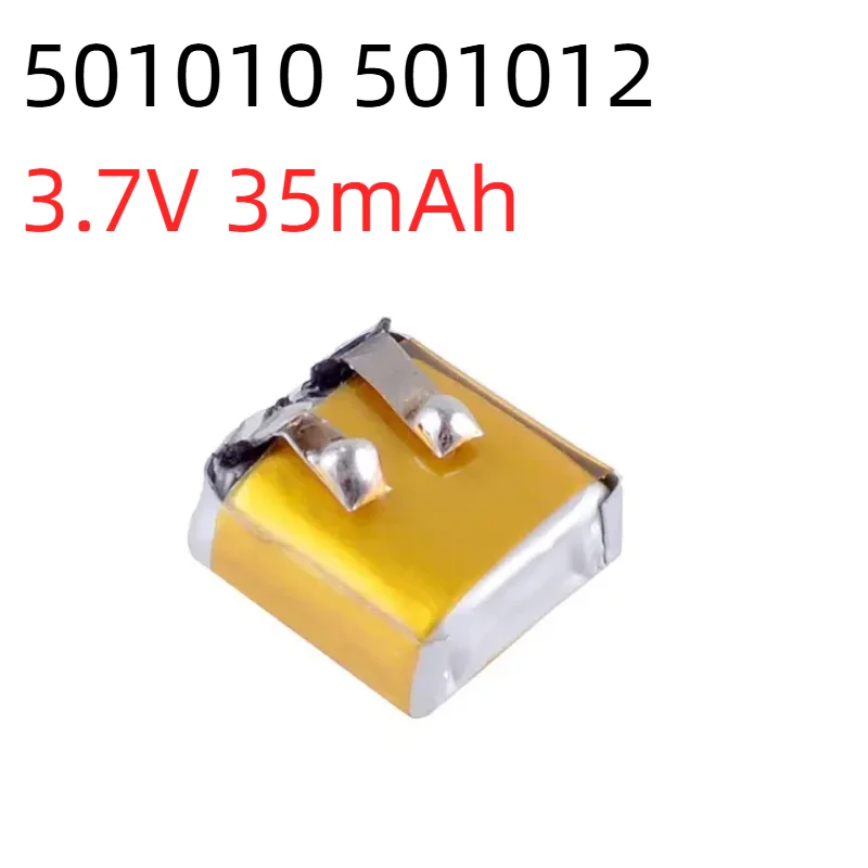 

501010 501012 3.7V 35mAh Lithium Polymer Battery for Bluetooth Headset Recording Pen LED Light Rechargeable Lipo Battery Pack
