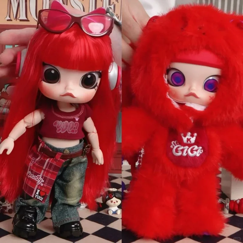 

NEW POPMART MOLLY × YUQI 1/8 Scale Articulated Figure Blind Box Collectible Toy Desktop Display Ornament Figure Surprise Gift