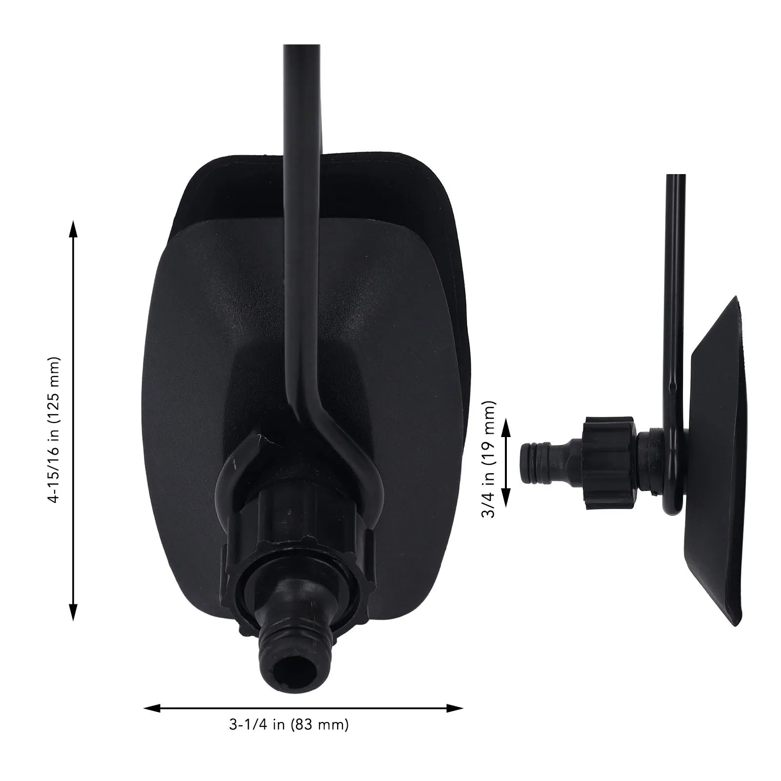 Engine Motor Flusher Outboard Motor Flusher Marine Grade Fast Connection Dual Large Rectangular Ear Muffs for Boats Ships Yachts