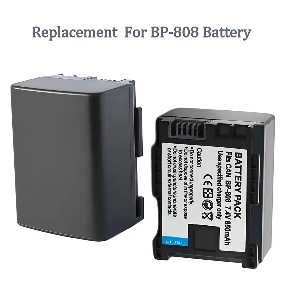 BP-808 BP808 Battery for Canon M30 M31 M32 M300 FS10 FS11 F21 F22 FS31 FS100 FS200 FS300 XA10 CG-800 HF10 HF11 Camera