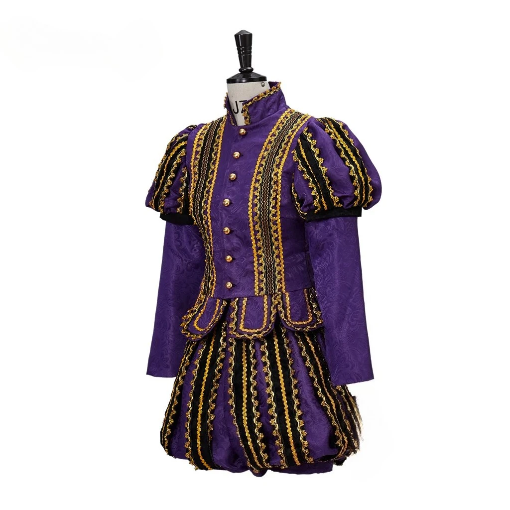 Mittelalterliches Tudor Elisabethanisches Kostüm für Erwachsene Männer, Henry VIII Outfit, Tudor-König Uniform Set, Cosplay Oberteil und Hosen Set