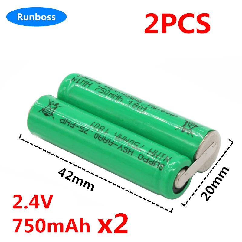 HC3410 HC3426 HC5446 HC5447 HC5450 BT9290 QC5130 YS534 2.4V 750mAh 1200mAh AAA 2S NI-MH Battery Pack for Philip Electric Shaver