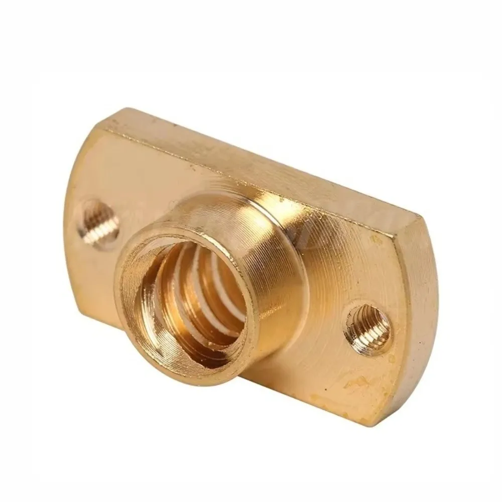 Flange Design T8 Lead Screw Nut Wear Resistant Precision Thread 3D Printer Nut Low Friction Linear Motion Nut 3D Printer Z Axis
