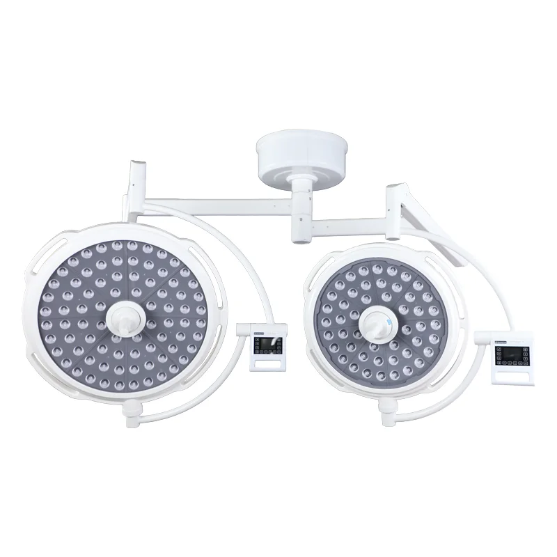 Double Head LED Surgical Operating Lamp Hospital Medical Shadowless Theatre Light Veterinary Equipment Ceiling Mounted Mobile