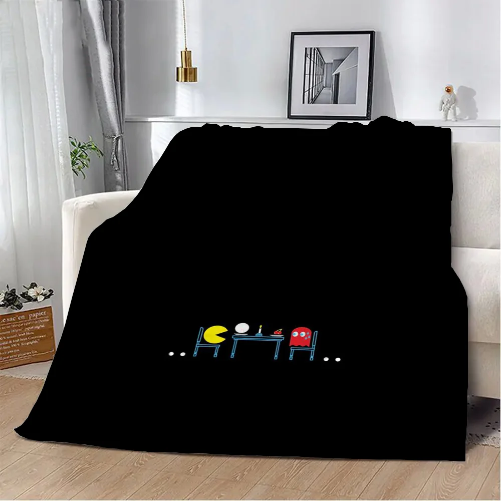 P-Pac-ManS Designer Throw Blanket for Sofa Luxury Bed Blankets & Throws Thin Wadding Blanket King Size Microfiber Bedding Nap