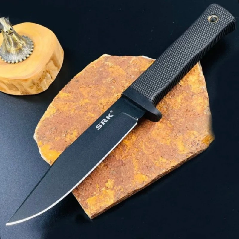 Ntegrated Dragon Bone Foreign Trade Special High Hardness Outdoor Straight Knife Portable Camping Survival Knife Fruit Knife