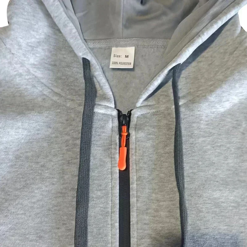 Sudadera con capucha de moda para hombre, jersey, nueva sudadera informal de manga larga cálida con múltiples bolsillos para correr, hombres callejeros de otoño e invierno