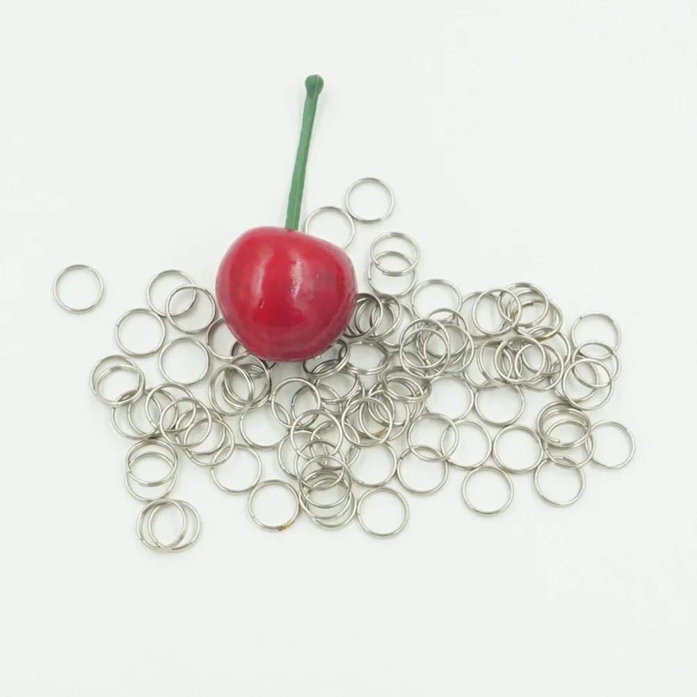 100pcs Split Rings 10mm External Diameter Stainless Steel Key Chain Rings for Making Crafts split key ring