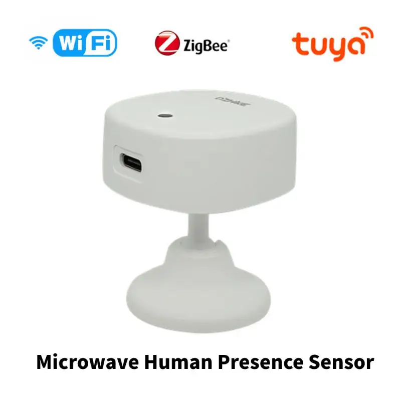 

Tuya Wifi Zigbee Microwave Human Presence Sensor 5.8/2.4G Motion Breathing Sleep Detection Sensor App Remote Control Detector