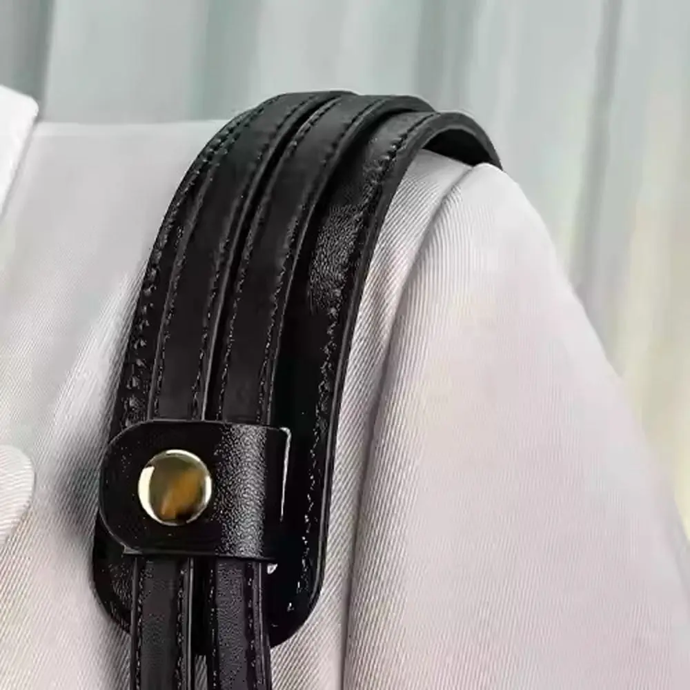 

Resuable PU Leather Bag Strap Decompression Pads Wide Snap Bag Handle Fixing Clip All-match Anti-slip Daily