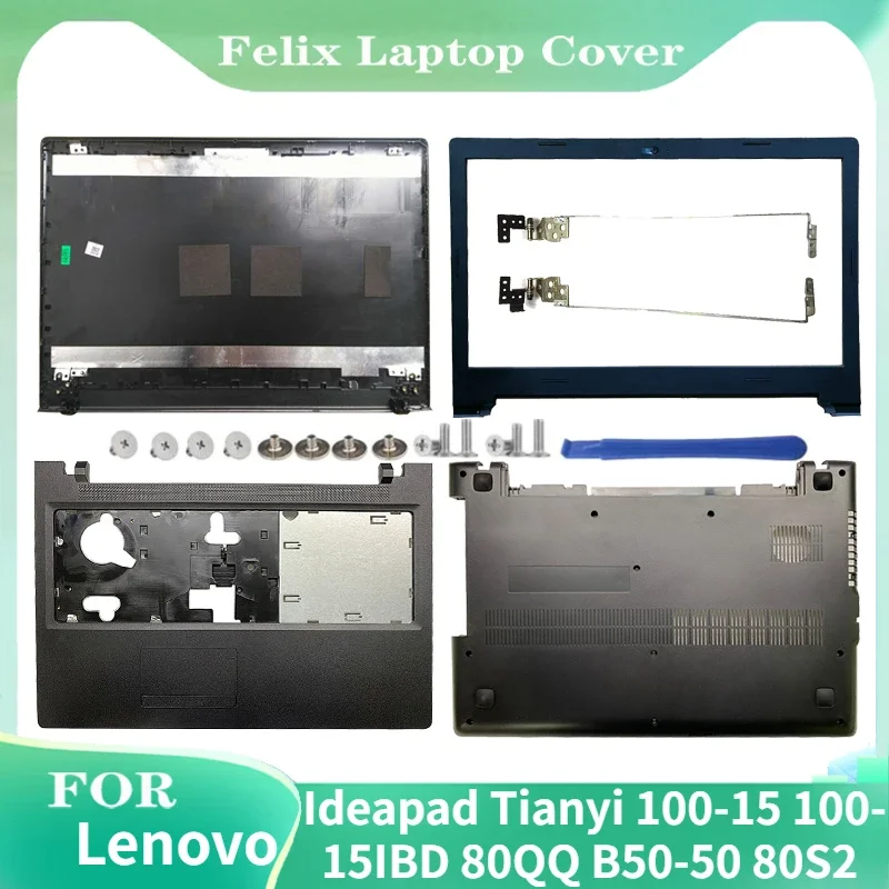 

For Lenovo Ideapad Tianyi 100-15 100-15IBD 80QQ B50-50 80S2 Laptop LCD Back Cover/Front Bezel/Hinges/Palmrest/Bottom Case