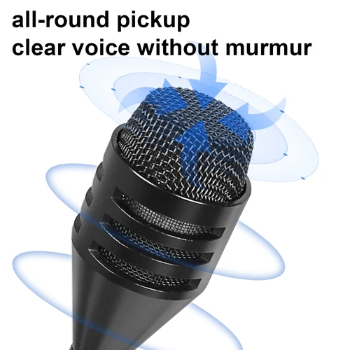 Imagen 2 del producto Depusheng micrófono de DJ dinámico profesional con interruptor para mezclador micrófono de disco dedicado para gritar barra KTV micrófono de DJ de cuello de cisne