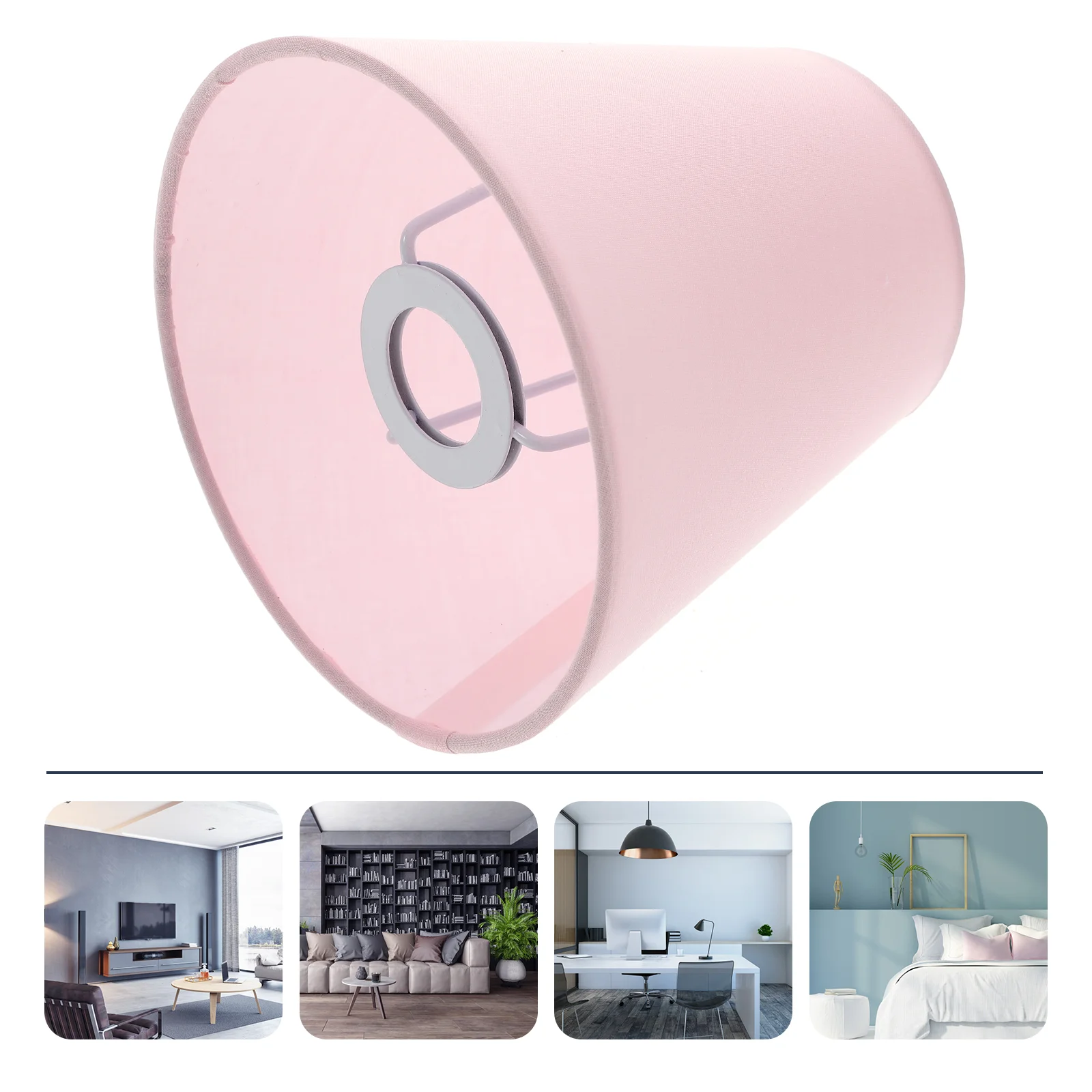 Mini Candles Table Lamp Pendant Shade Fabric Light Bulb Green Fixture Accessory