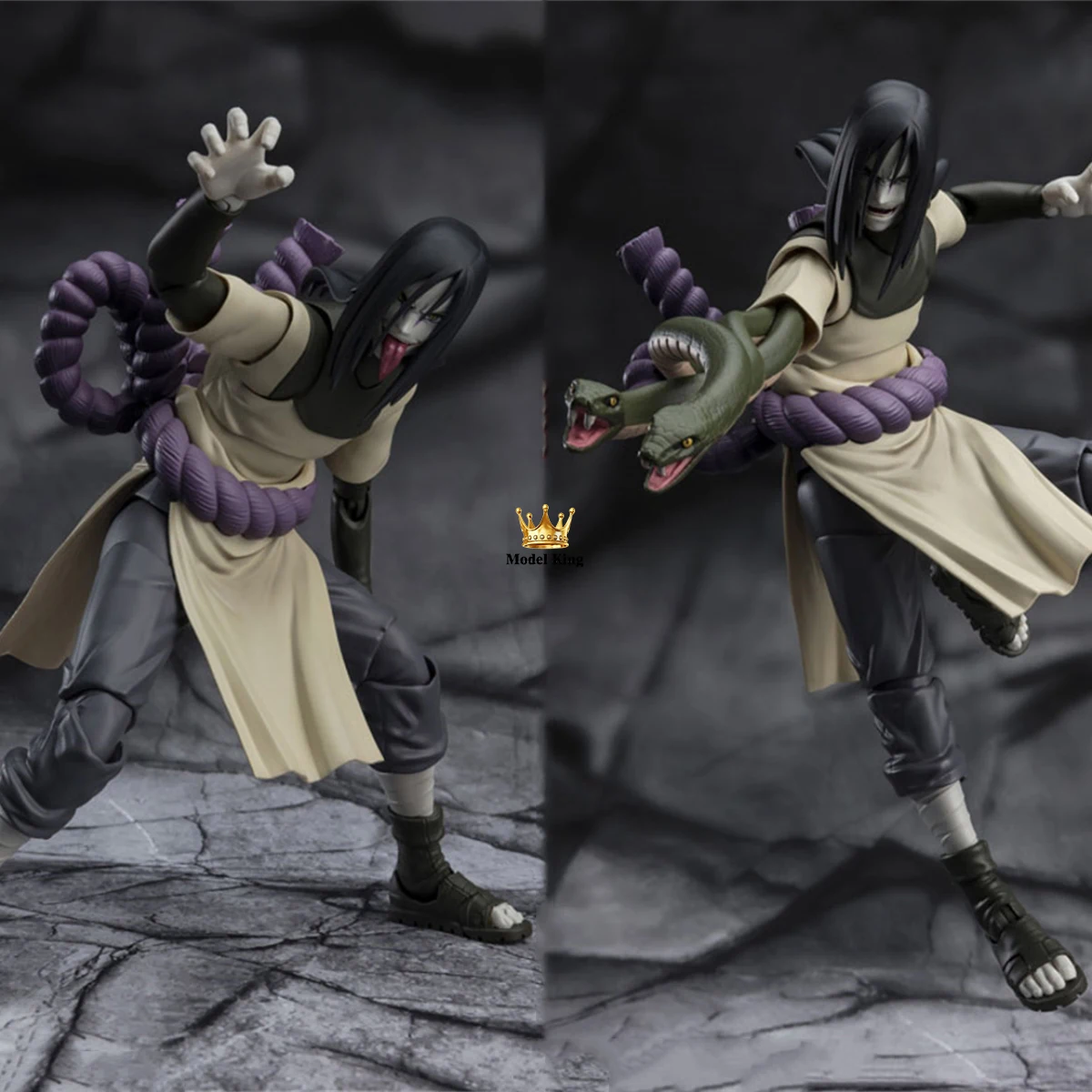 Original Bandai SHF Explorers who Pursue Truth Orochimaru One of the Three Ninjas Anime Action Figures Collectible Model Toys