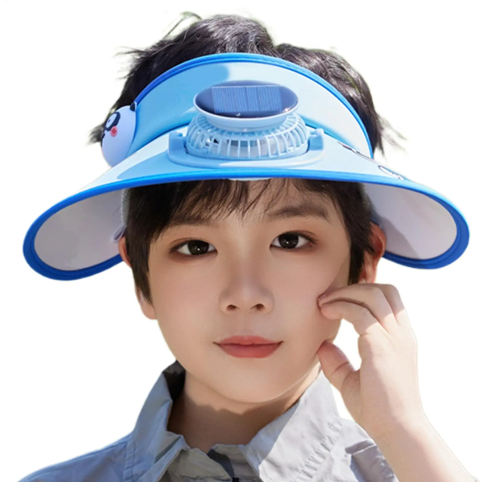 

Шляпа с вентилятором, уличная детская охлаждающая шляпа с вентилятором, регулируемая пустая шляпа от солнца с защитой от ультрафиолета, головные уборы для детей от 3 до 12 лет и малышей