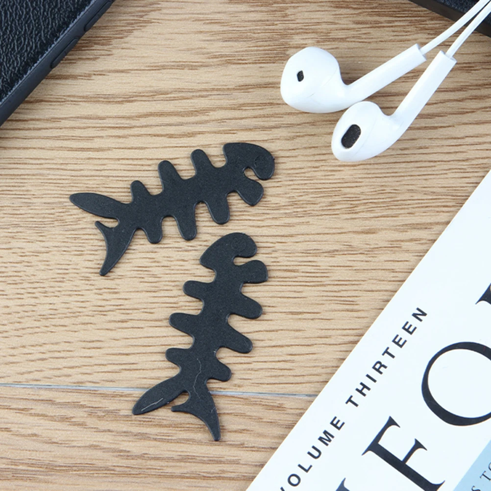 

200 Pcs Winder Wire Holder Silicone Cable Earphone Fixer Storage Organizer Robot