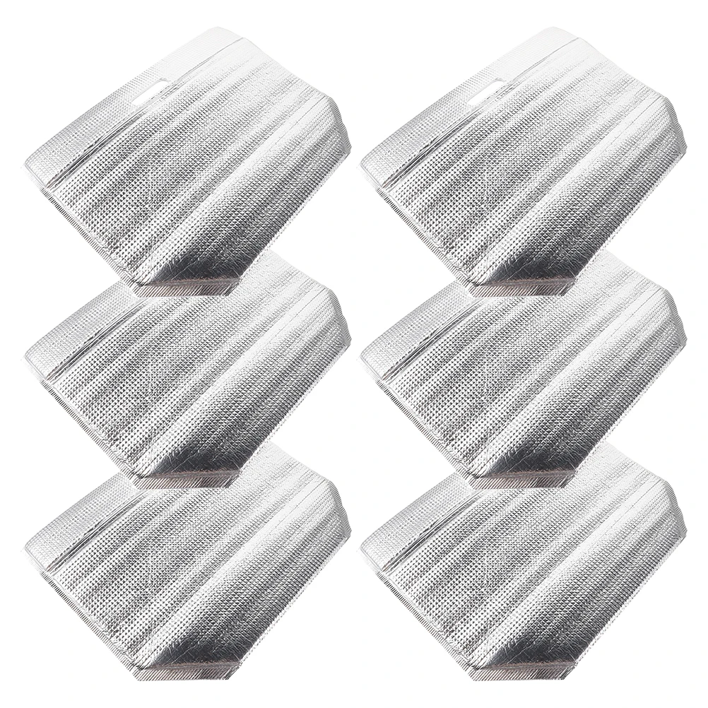 

6pcs Insulated Bags Reusable Aluminum Foil Material Portable Cooler Bag for Outdoor Picnic Travel Food Storage Insulation