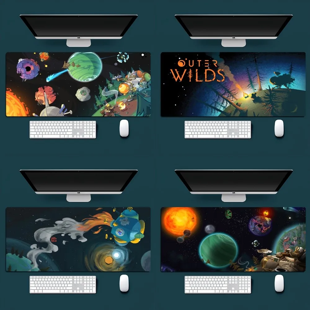 

Game Outer Wilds Cool Starry Sky Mousepad Office Small Large PC Computer Keyboard Mouse Game Rubber Anti-Slip Mice Mat Big