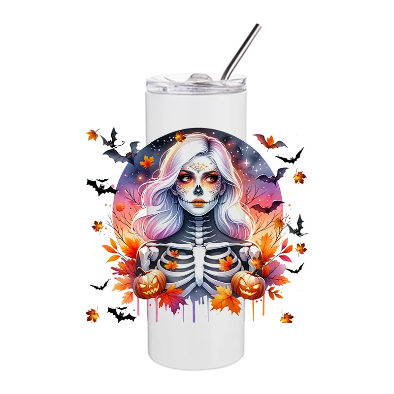 Miniso 3D Vampire Witch UV DTF Cup Wrap for 20oz Tumblers Glasses  Halloween Decal Transfers Stickers DIY Washable Mug Sticker