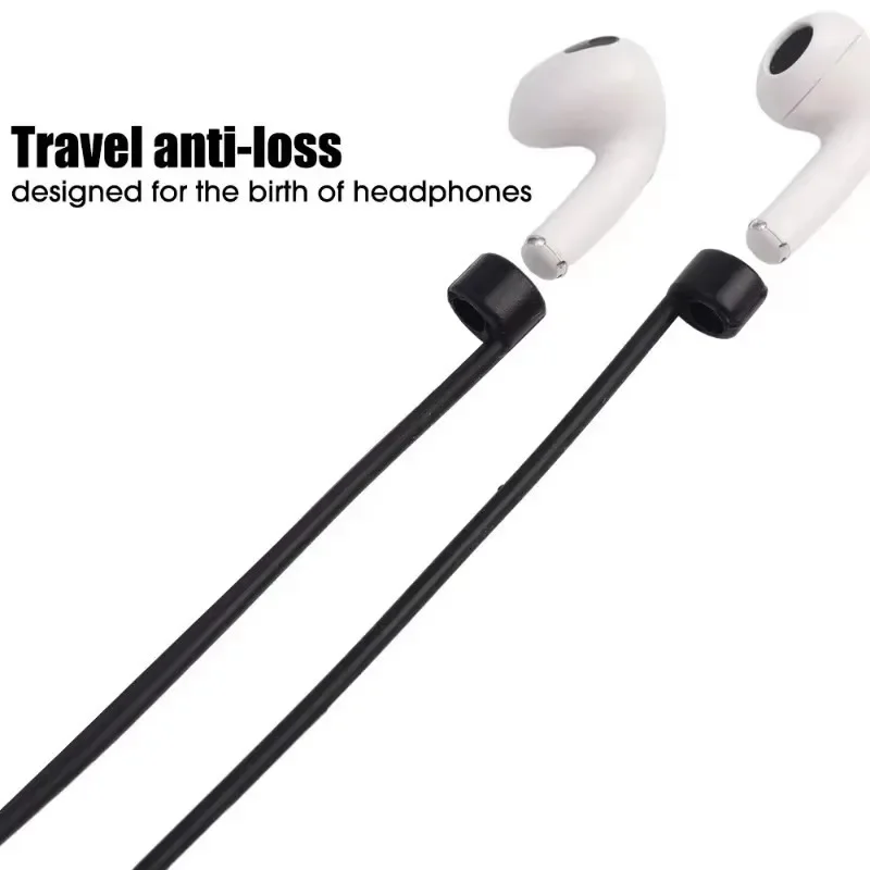 مكافحة خسر سماعة سيليكون حبل كابل ل AirPods 1 2 3 برو سماعة لاسلكية تعمل بالبلوتوث سماعة الرقبة حزام الحبل سماعة الحبل حامل