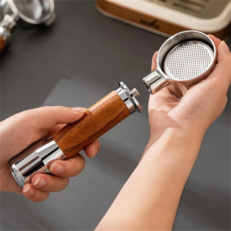 304 الفولاذ المقاوم للصدأ القهوة Portafilter بدون قاع 58 مللي متر 3 آذان ل ماكسيم دي باريس/لندن الضباب برايتون/بارسيتو ماكينة إسبريسو