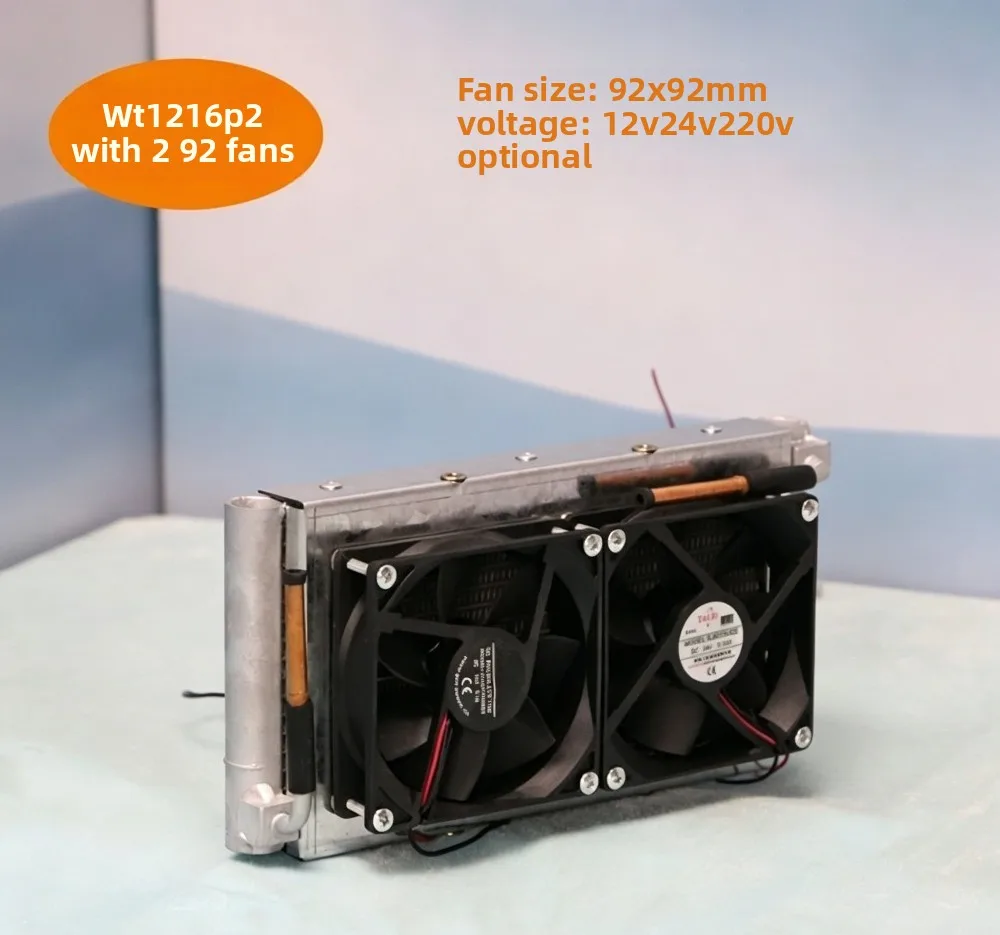 Air Cooled Parallel Flow Microchannel Condenser Aluminum Mini Compact Lightweight High Efficiency Heat Dissipation WT1216P2