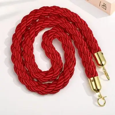 

1 pc Braided Safety Red Hemp Rope Durable Guardrail Hemp Rope Guardrail Seat Isolation Labor Protection Useful