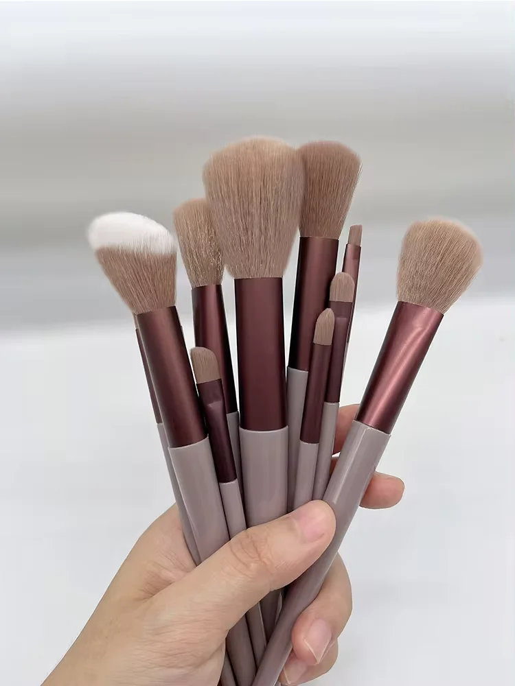 13/15 pièces ensemble de pinceaux de maquillage ombre à paupières fond de teint femmes brosse cosmétique fard à paupières Blush beauté doux maquillage outils sac