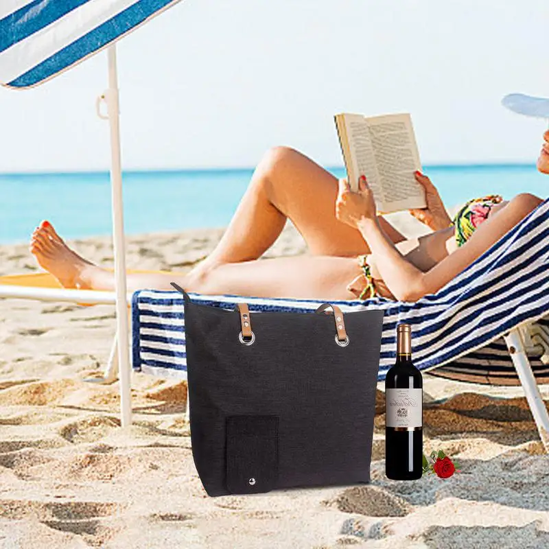 Borsa per vino con Dispenser, borsa per bevande con sacca di vino isolata grande Set di portabottiglie per il trasporto di vino per Picnic in spiaggia