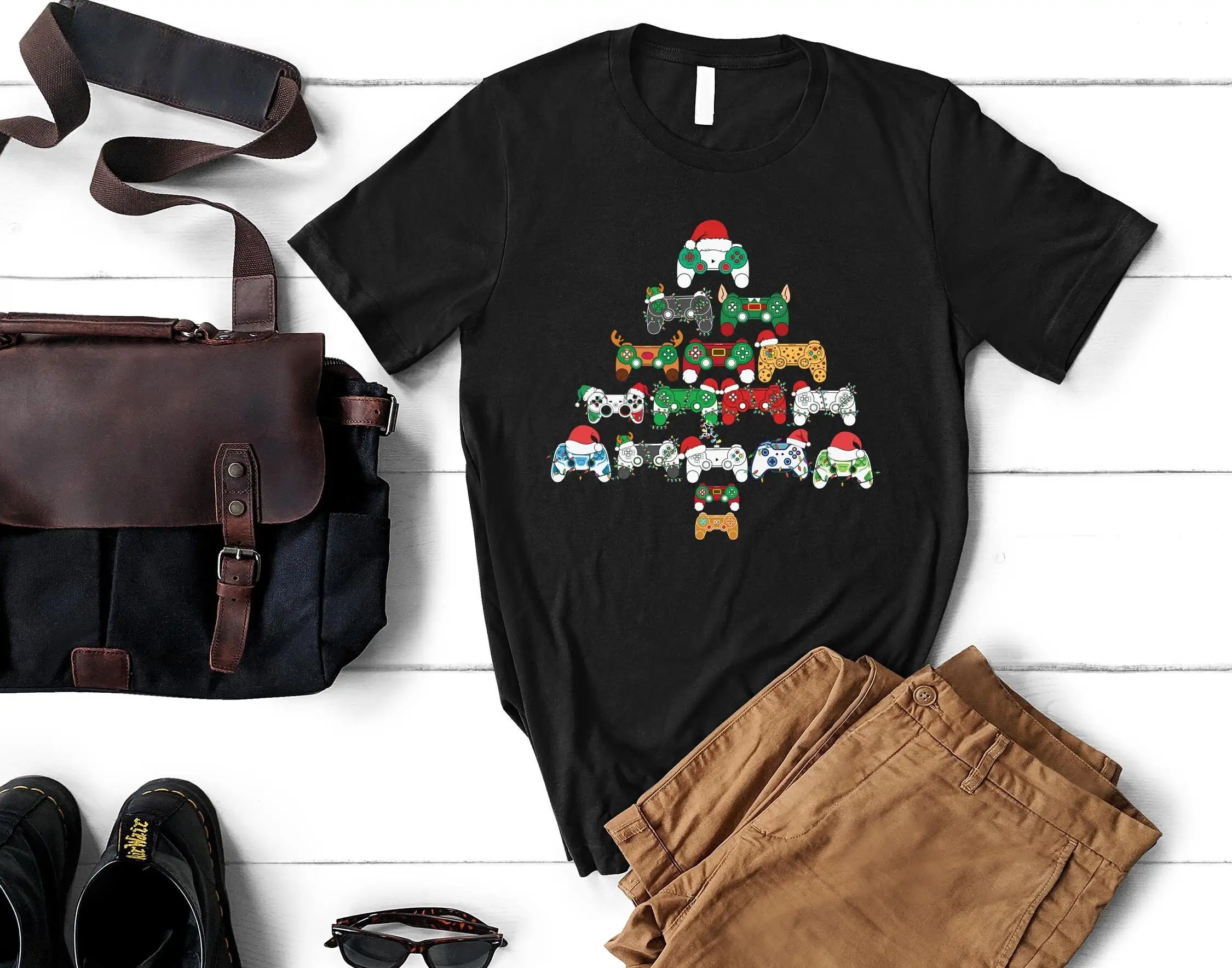 Christmas Gaming T Shirt Ugly for Gamers Gamer shirts Xmas s Retro Video Him