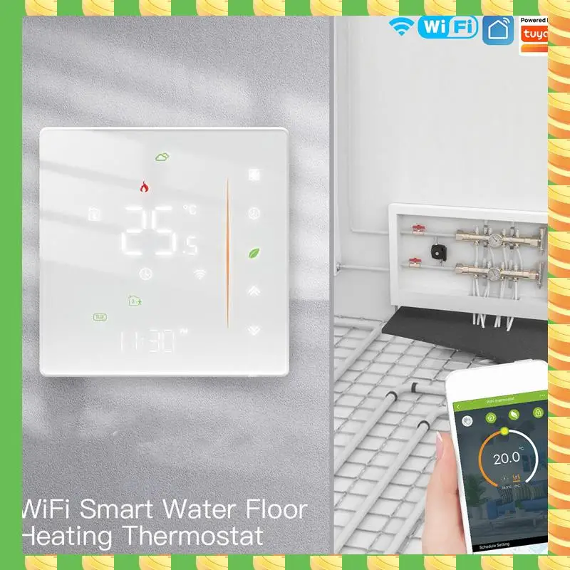 

AB53 Wi-Fi термостат для нагрева воды, водяной котел, детали контроля температуры Tuya Smart APP Control для Alexa Google Voice-белый